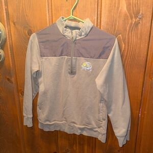 Men's Light Gray Quarter-Zip Pullover Sweater SDSU Jackrabbits